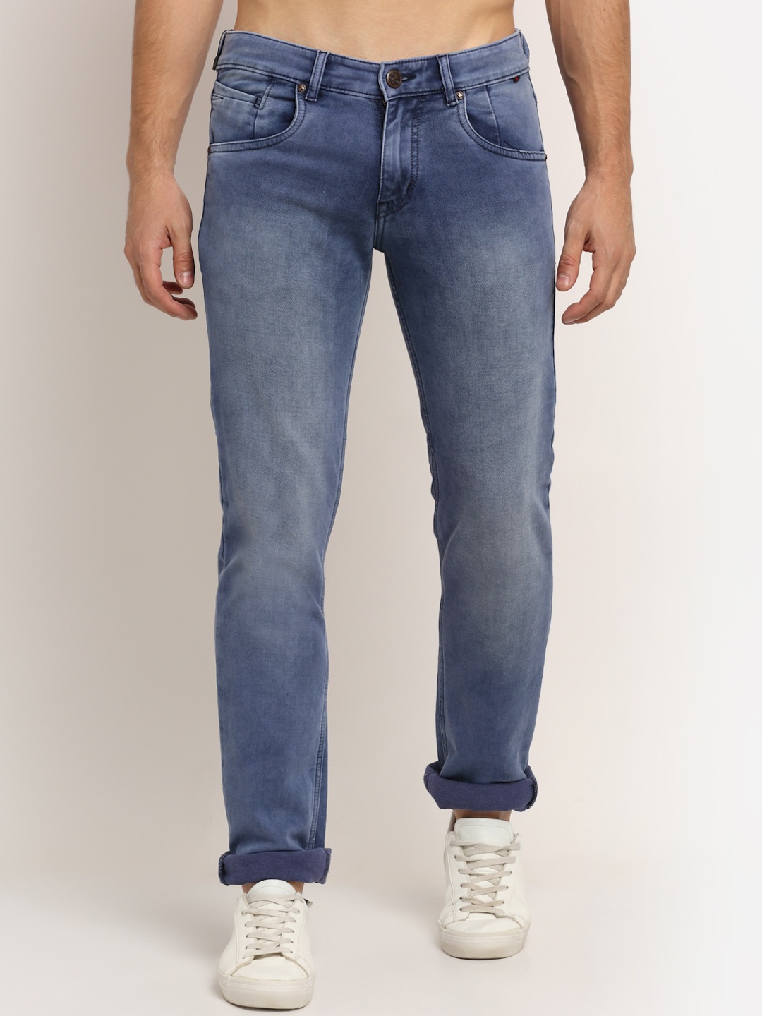 

Cantabil Men Blue Jean Straight Fit Light Fade Jeans
