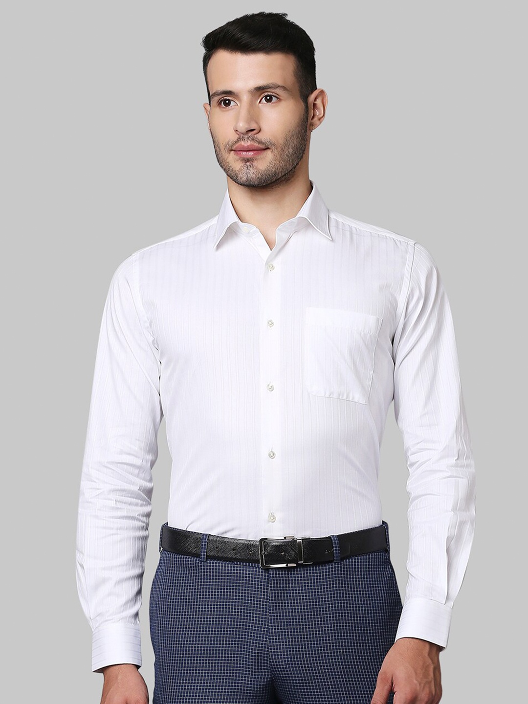 

Raymond Men White Cotton Formal Shirt