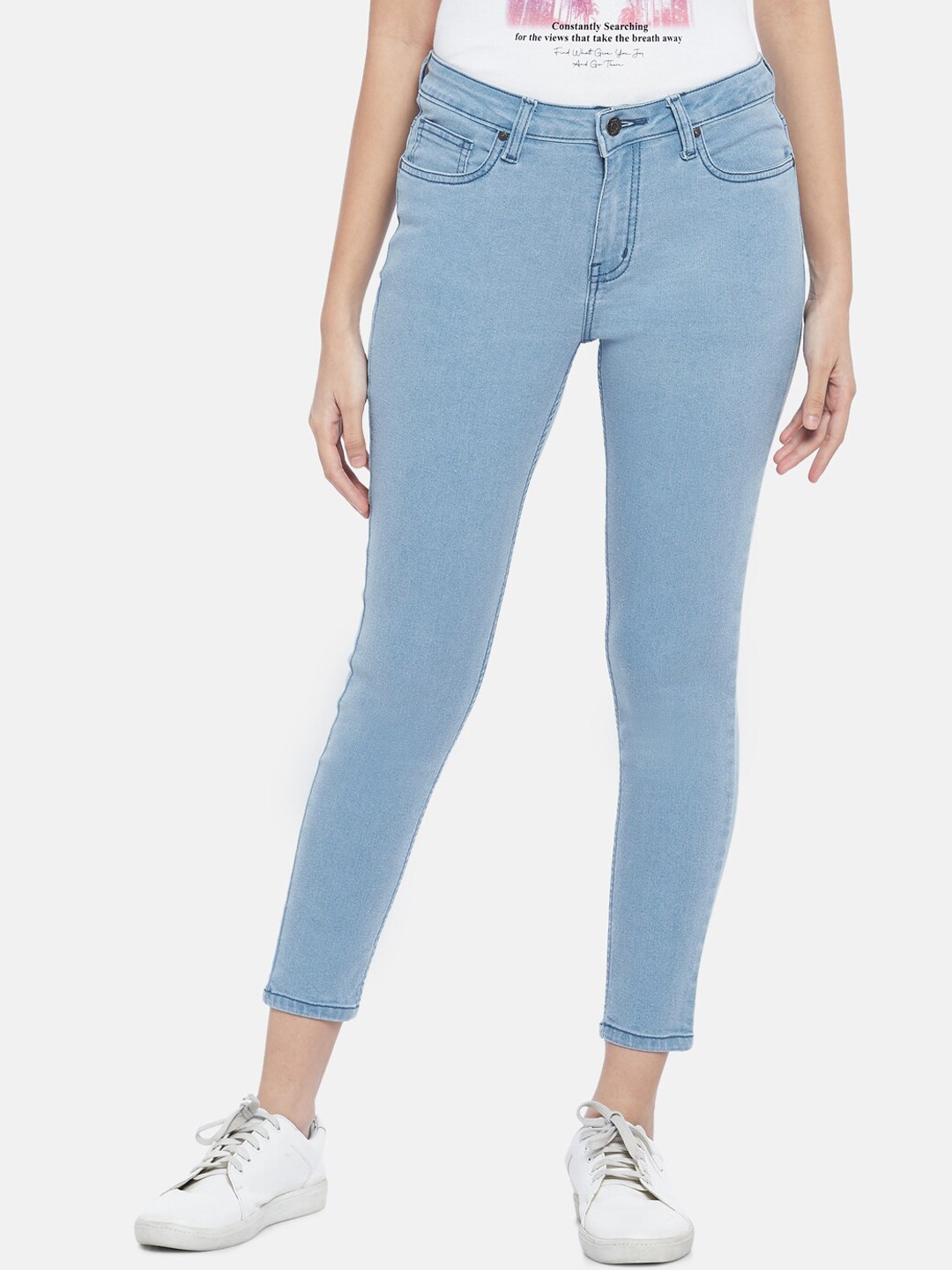 

People Women Blue Slim Fit Jeans