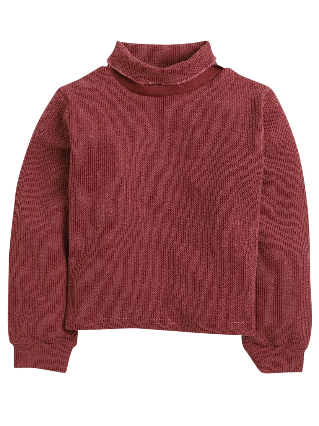 

Hopscotch Red Long Sleeves Top