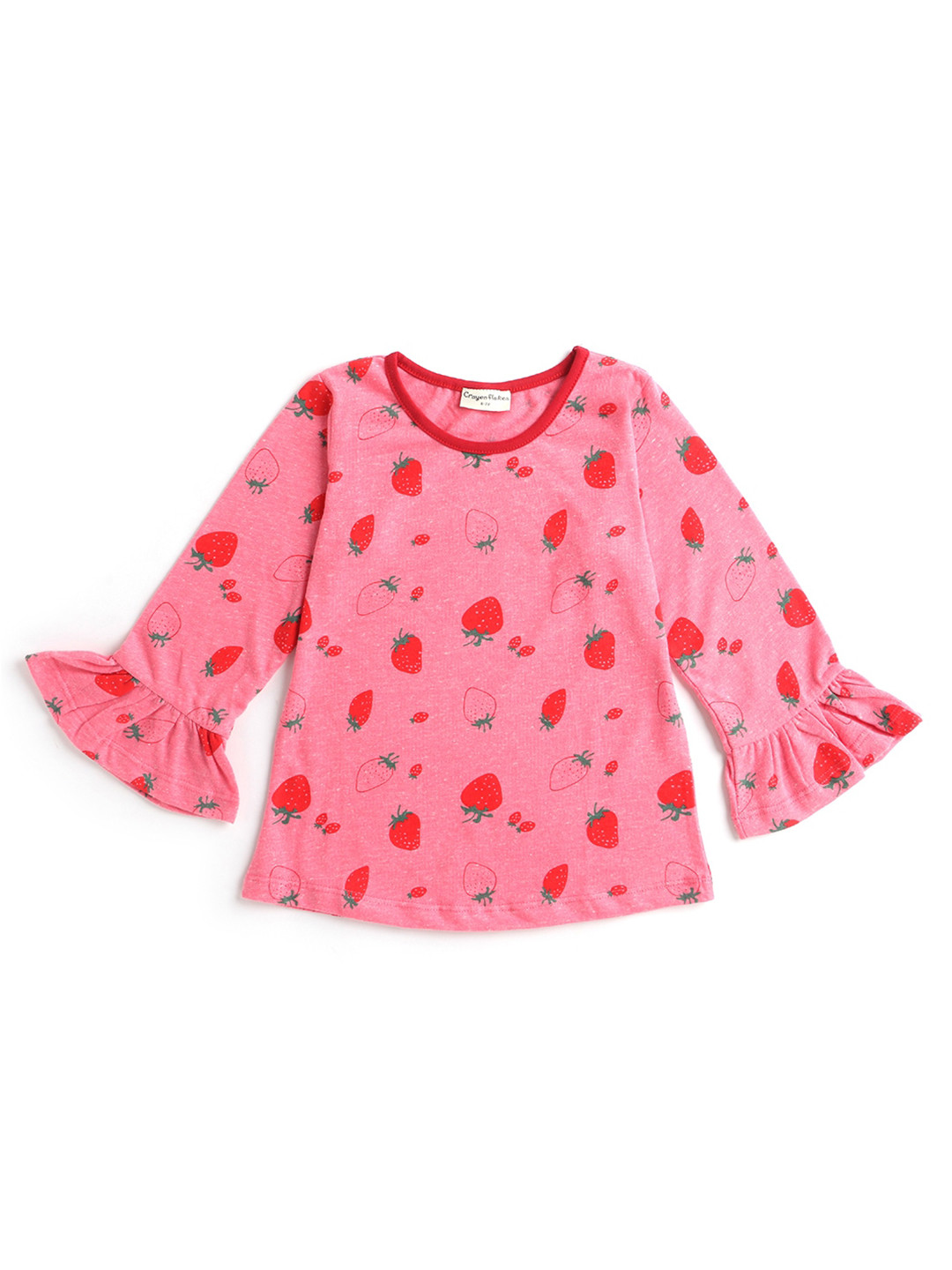 

Hopscotch Girls Graphic Printed Pure Cotton T Shirt, Pink