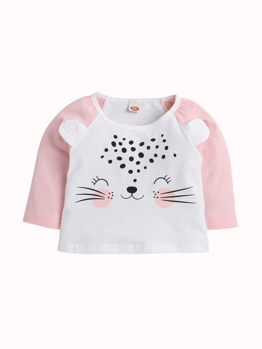 

Hopscotch Girls White Printed T-shirt