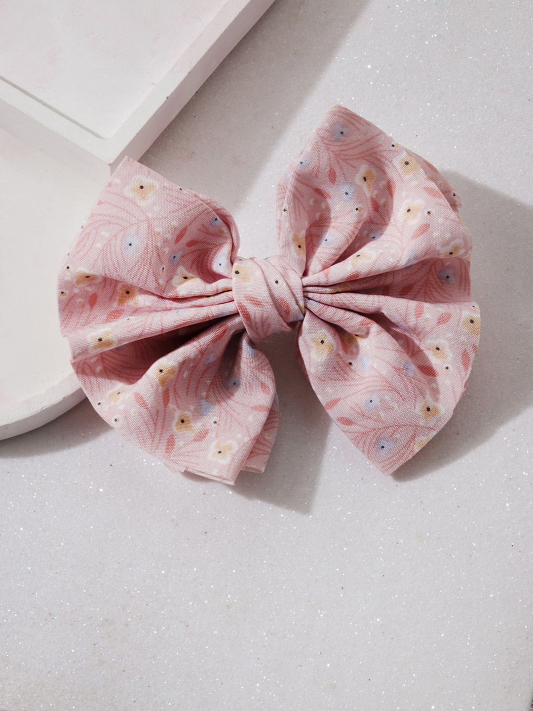 Toniq Kids Girls Pink Printed Alligator Hair Clip
