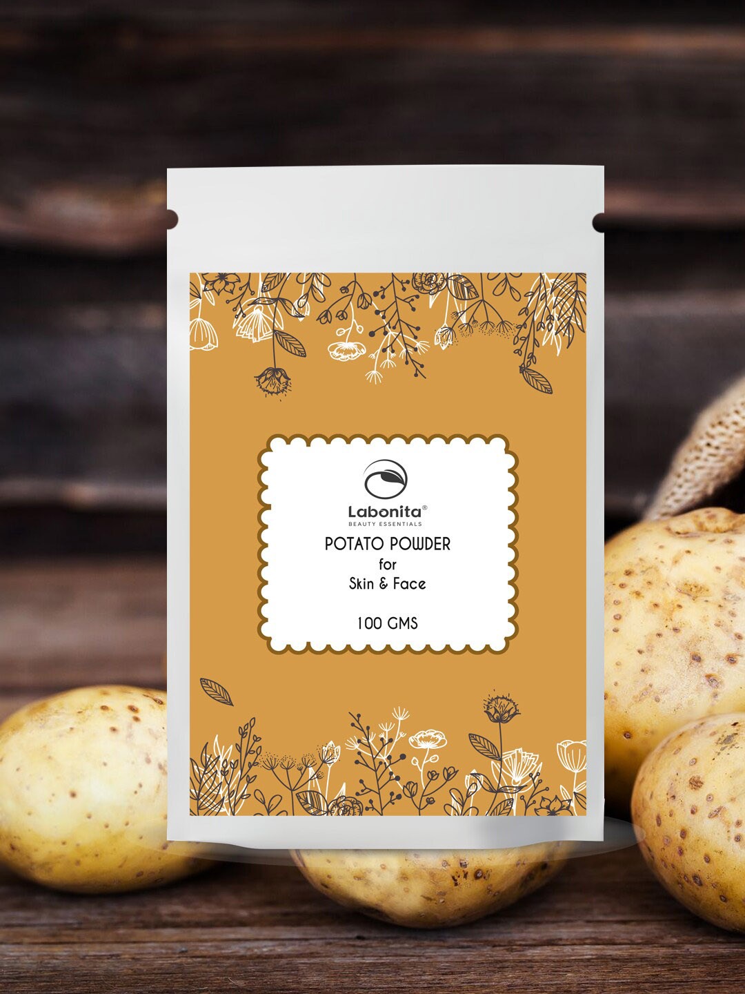 

Labonita Natural Potato Powder For Skin & Body - 100 GMS, Brown