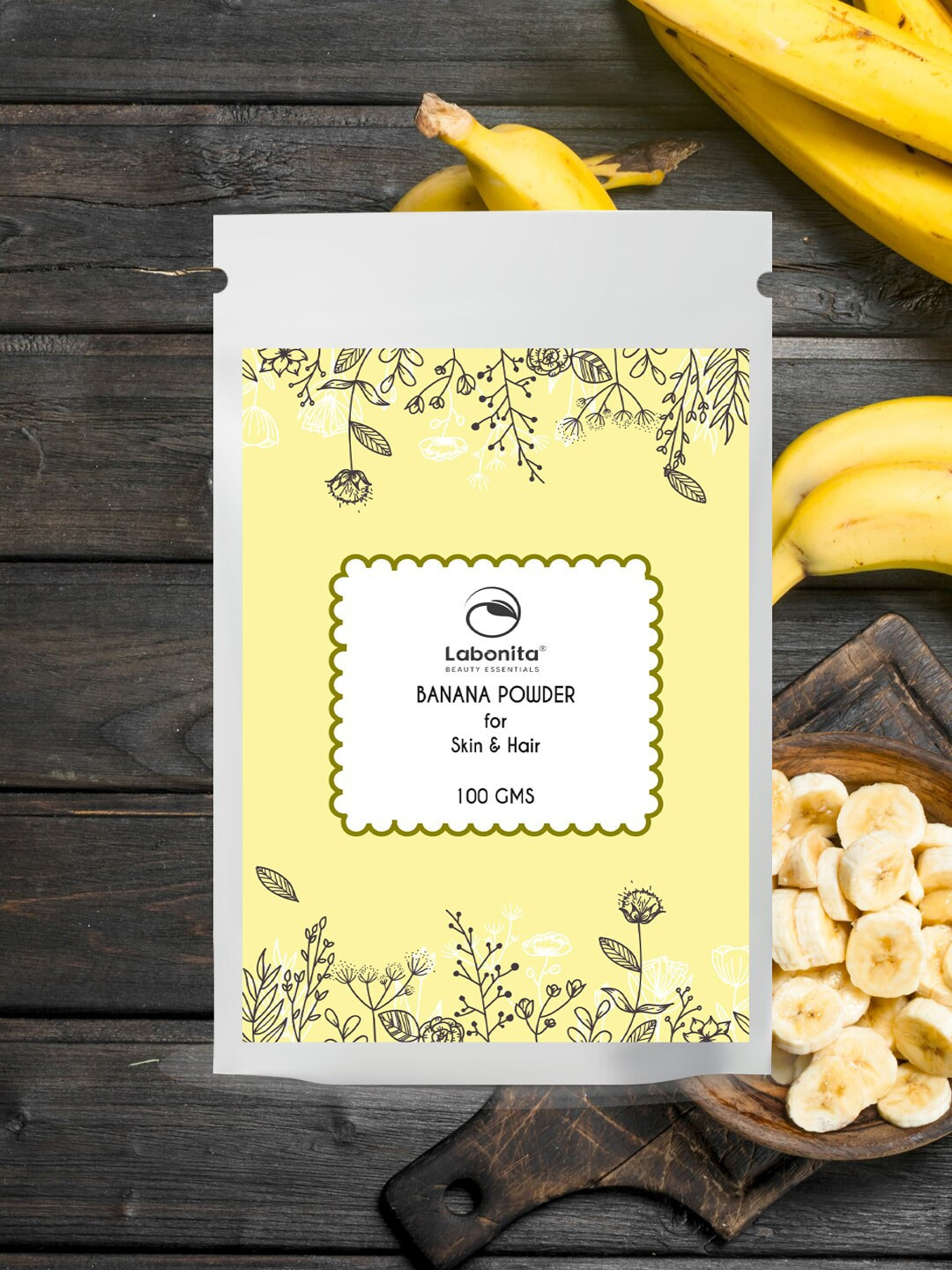 

Labonita Yellow Natural Essentials Banana Powder For Skin & Hair - 100 GMS
