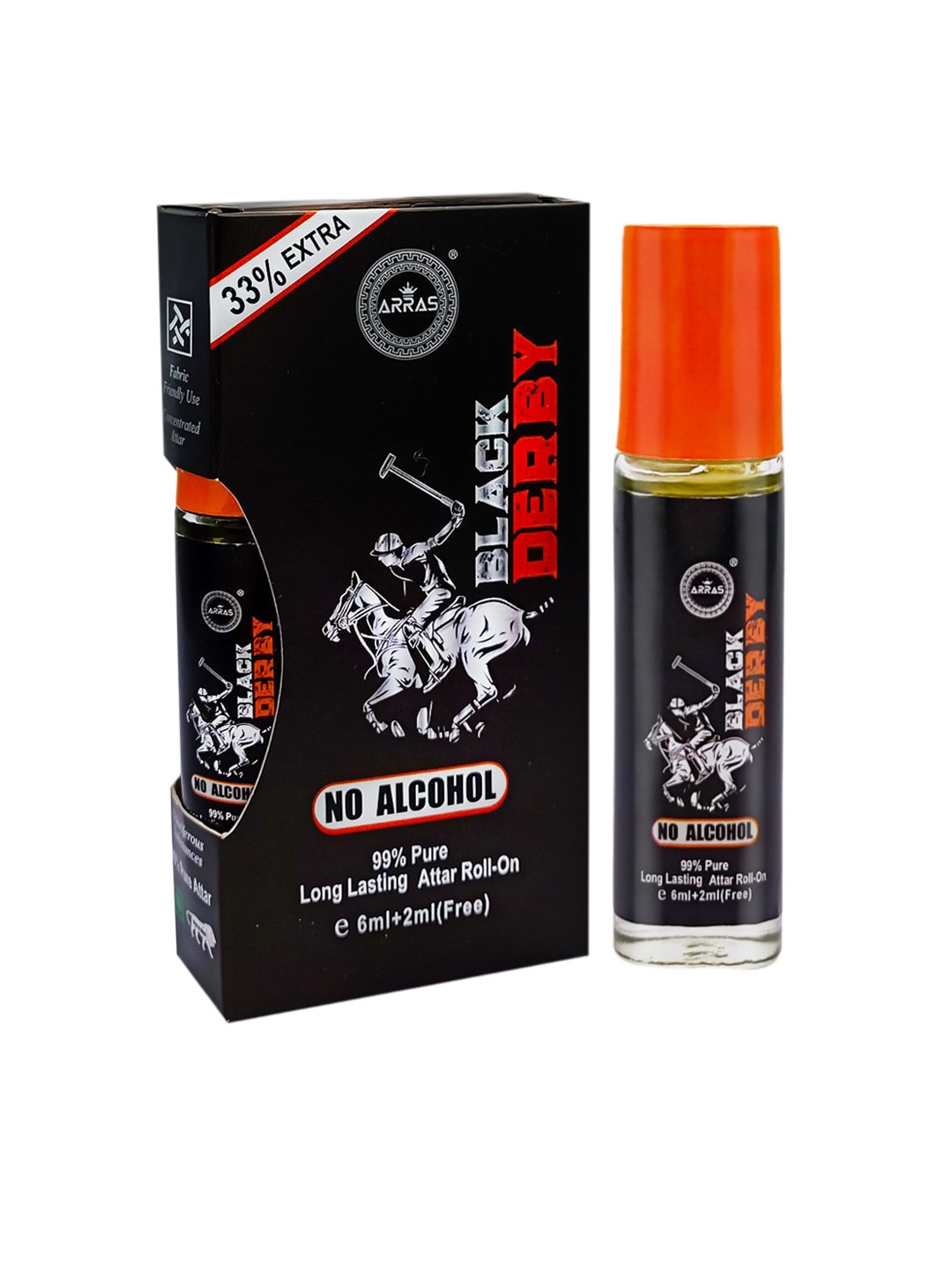 

Arras Set Of 2 Non Alcoholic Roll On Perfume, Black