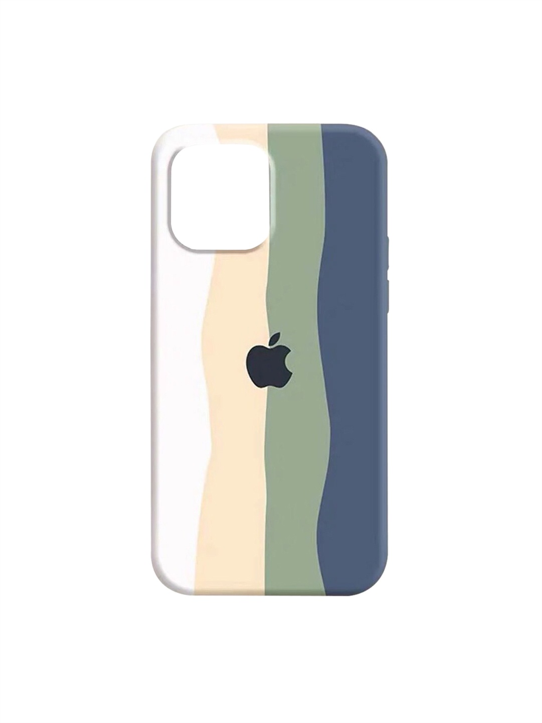 

TREEMODA Green & Beige Printed Silicone iPhone 13 Pro Max Back Case