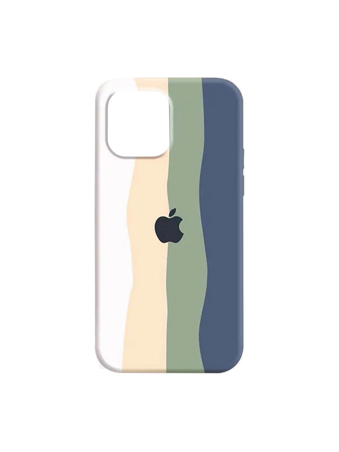 

TREEMODA Beige & Green Rainbow iPhone 12 Pro Back Case