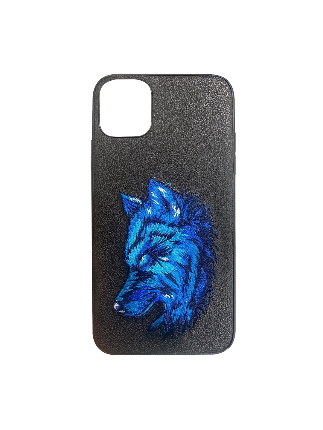 

TREEMODA Black & Blue Fox Printed iPhone 12 Pro Max Back Case