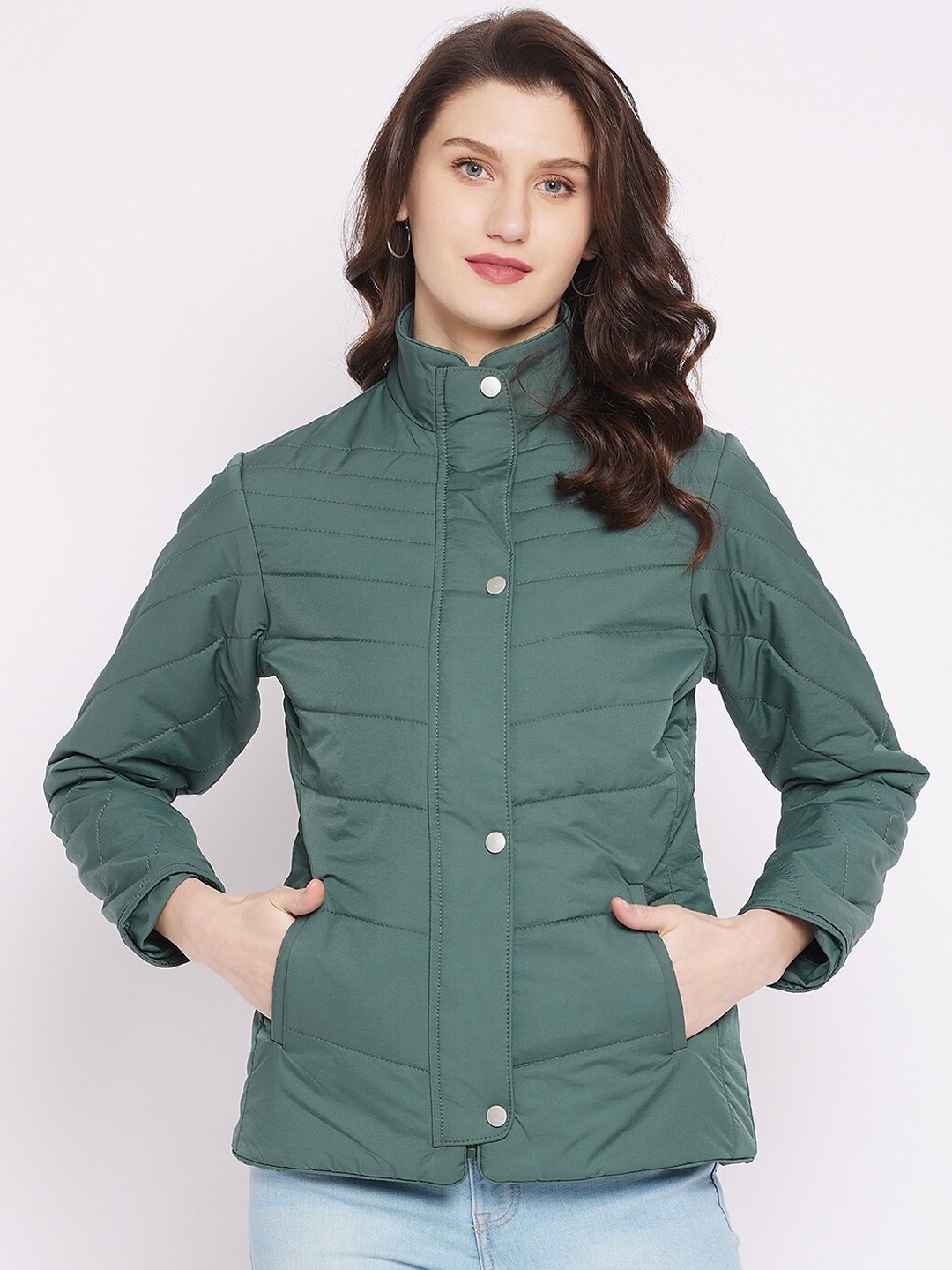 

Spirit Women Green Insulator Padded Jacket