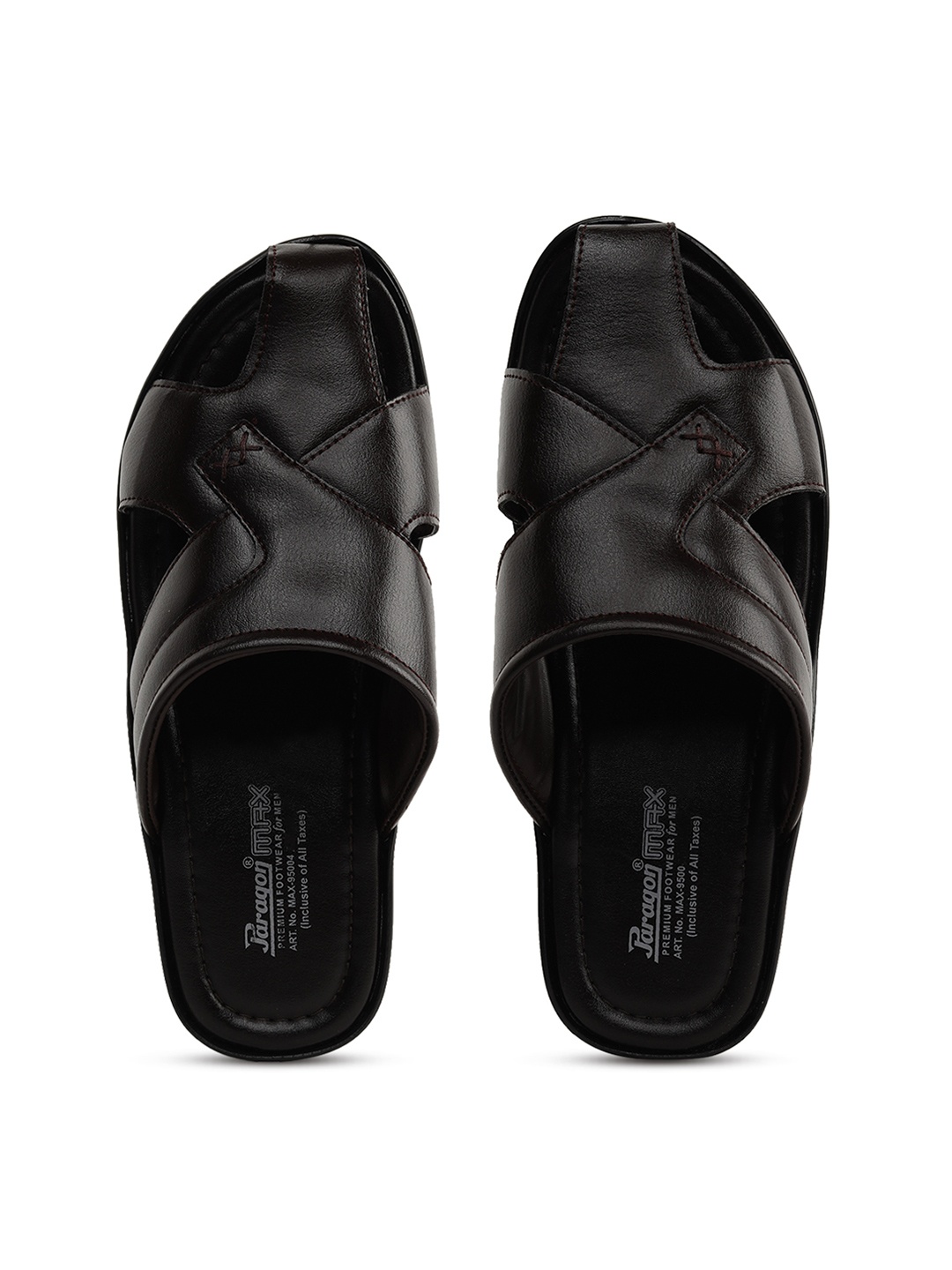 

Paragon Men Brown Comfort Sandals