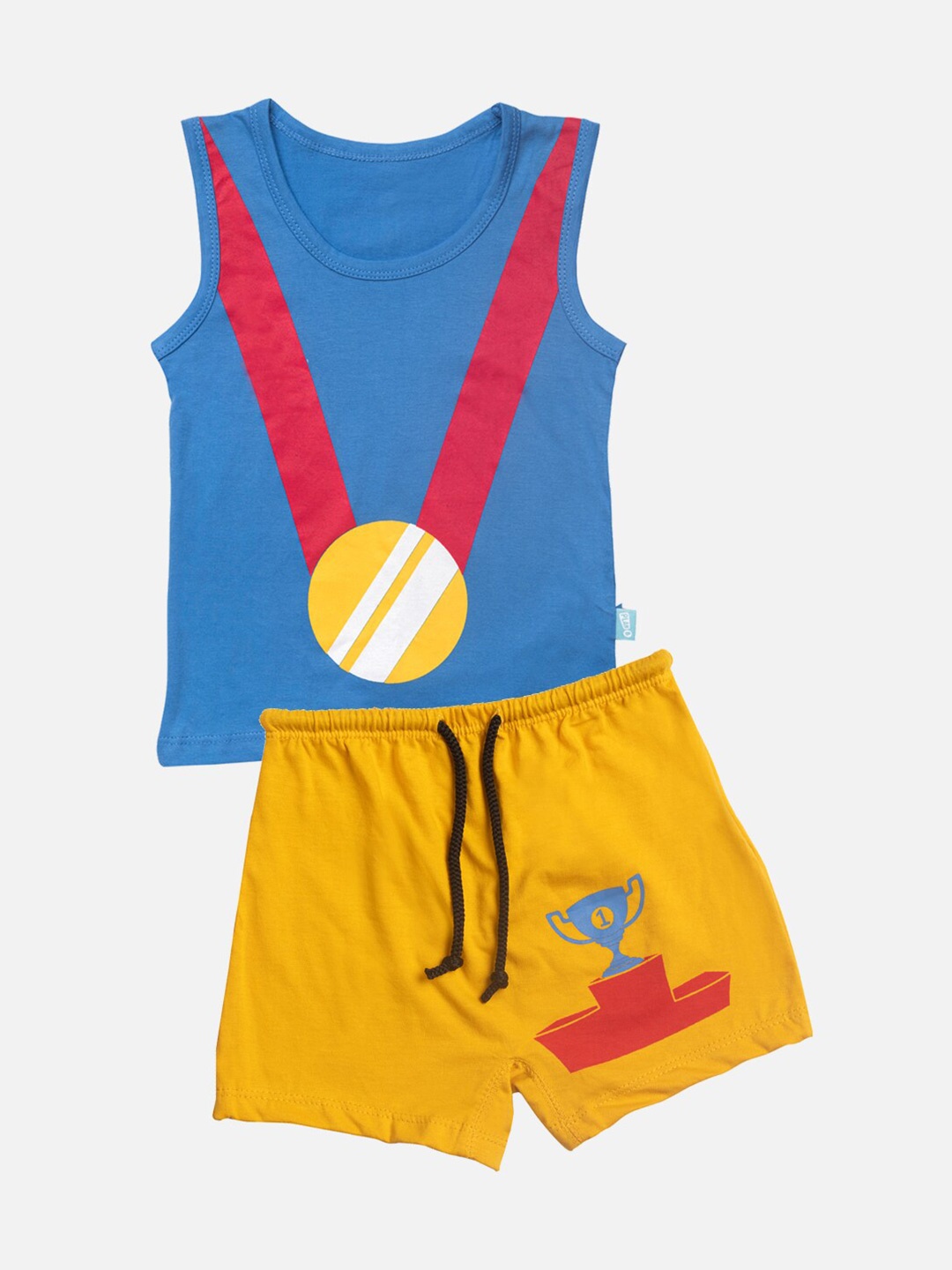 

You Got Plan B Boys Multi Printed Cotton clothing set