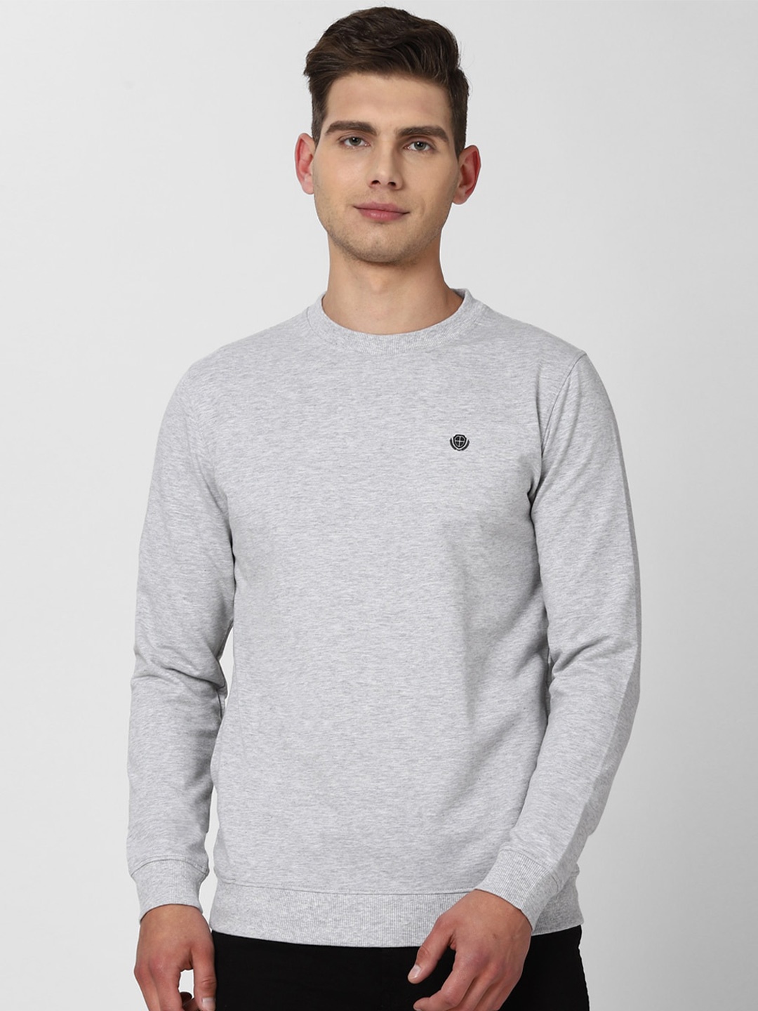 

Peter England Casuals Men Grey Sweatshirt