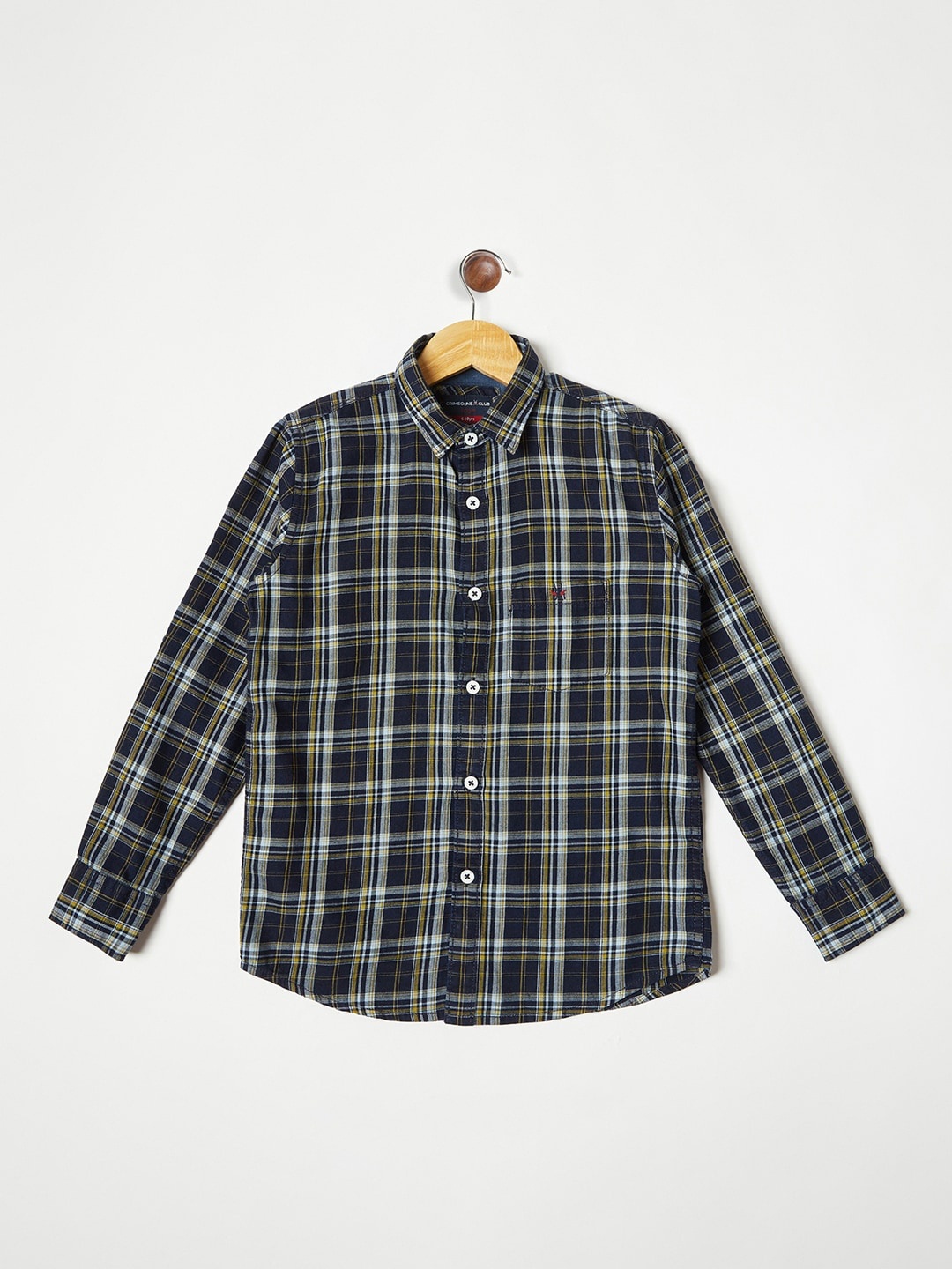 

Crimsoune Club Boys Multicoloured Tartan Checked Casual Shirt, Multi
