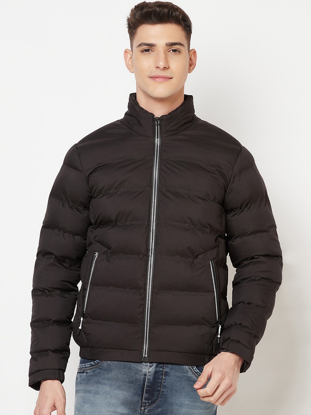

Crimsoune Club Men Black Solid Lightweight Puffer Jacket