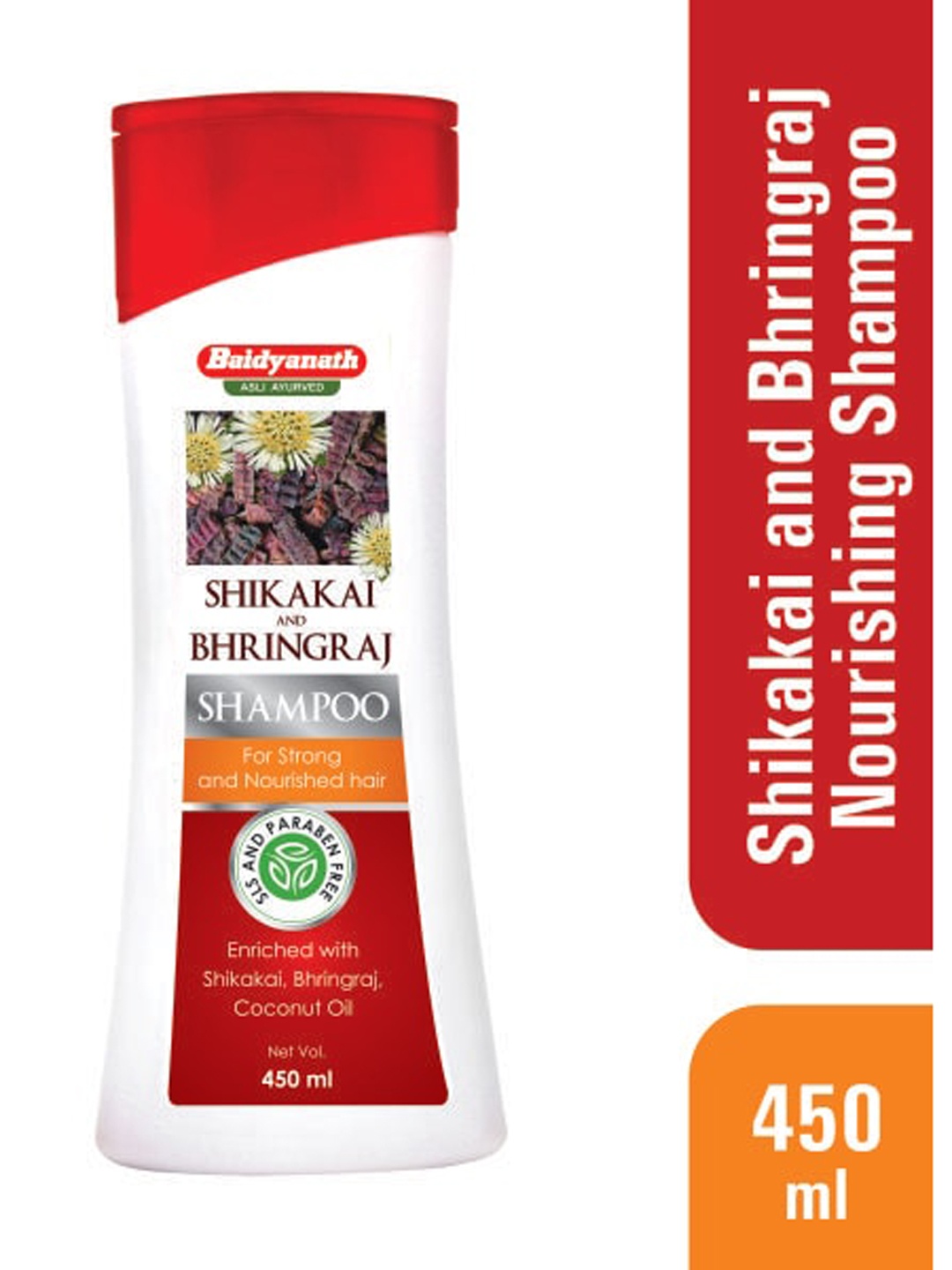 

Baidyanath Shikakai & Bhringraj Nourishing Shampoo - 450 ml, White
