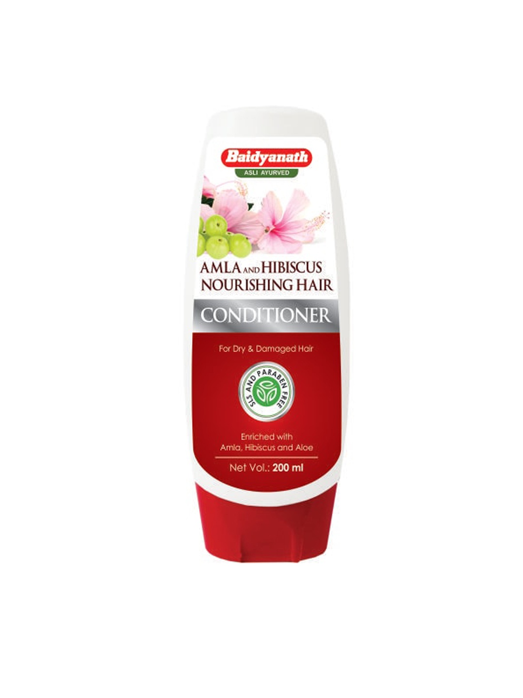 

Baidyanath Pack of 2 Amla And Hibiscus Nourishing Hair Conditioner 200ml Each, Red