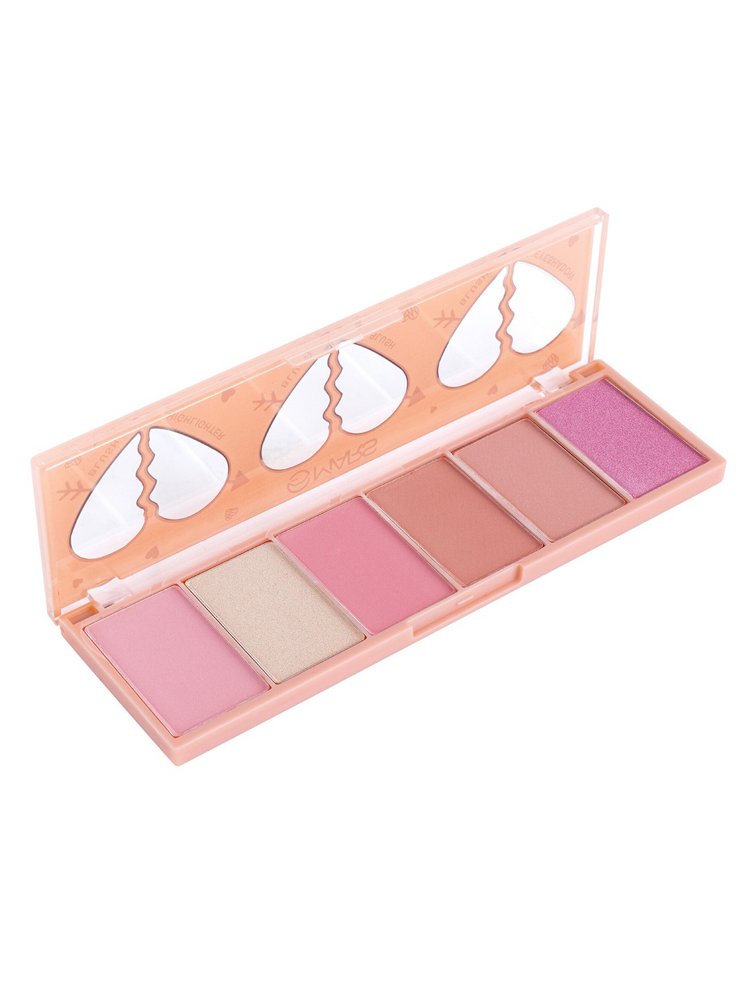 

MARS Women 6 Shade Blusher Illuminating Highlighter, Multi