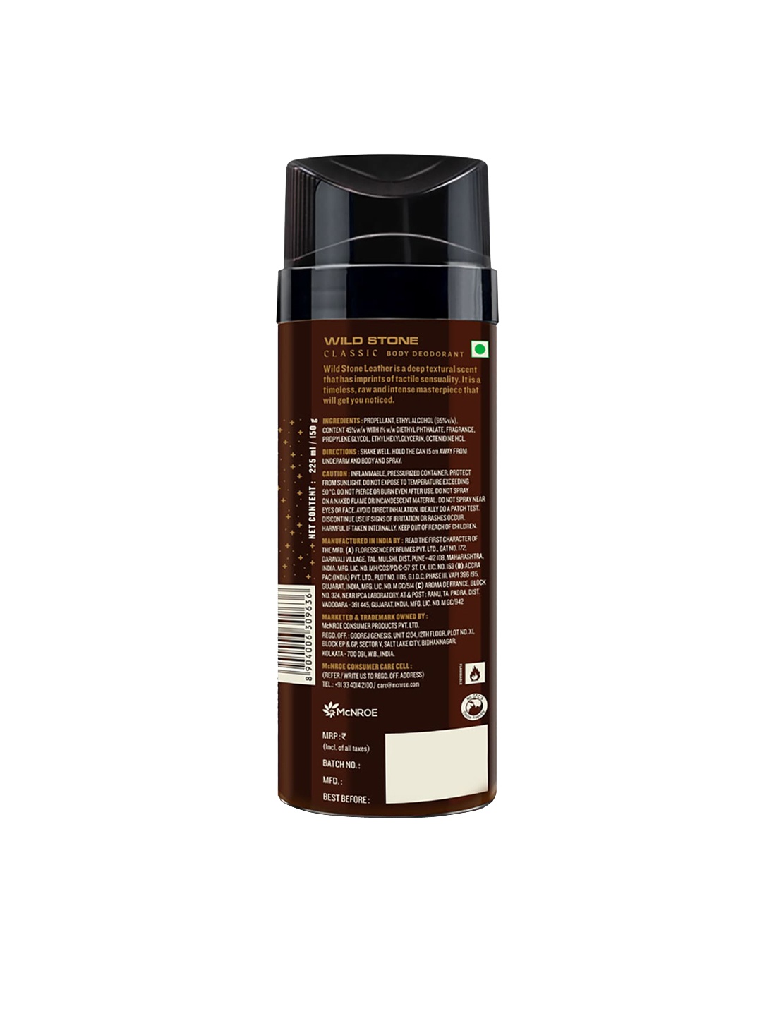 

Wild Stone Men Classic Leather Deodorant 225 ml, Multi