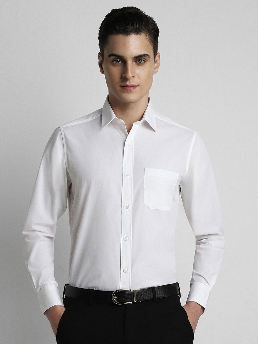 

Peter England Men White Formal Shirt