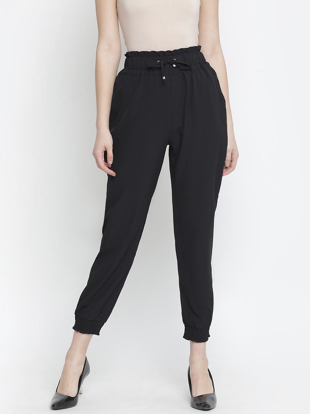 

Oxolloxo Women Black Trousers