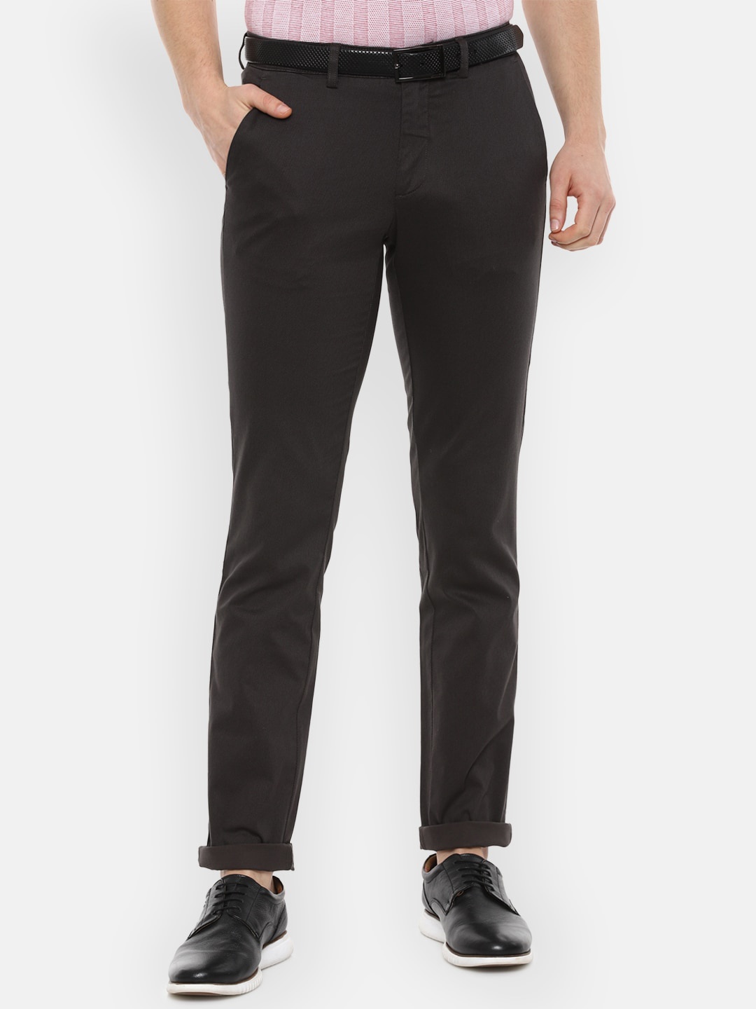 

Van Heusen Sport Men Black Slim Fit Trousers