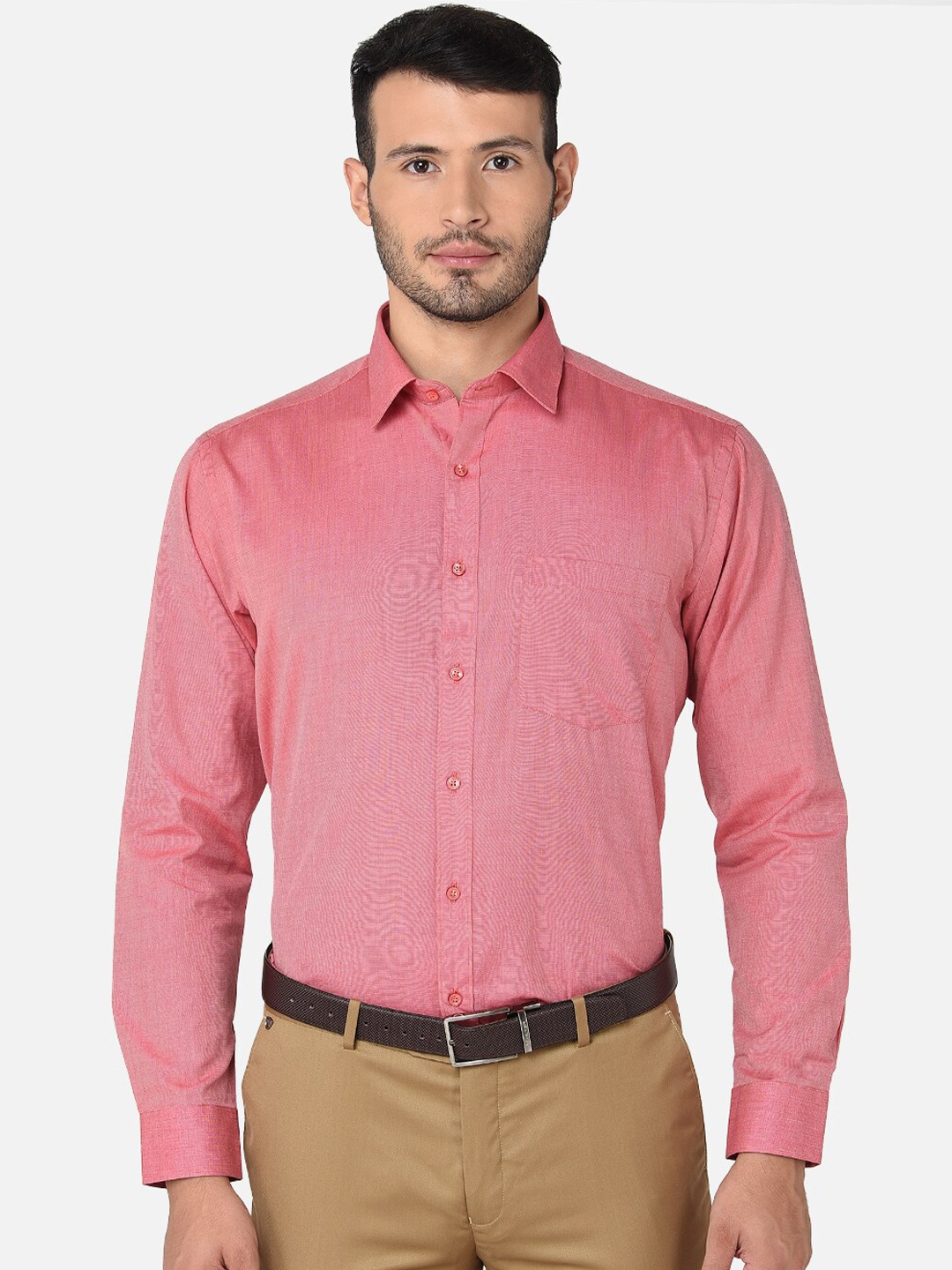 

Oxemberg Men Red Classic Formal Shirt