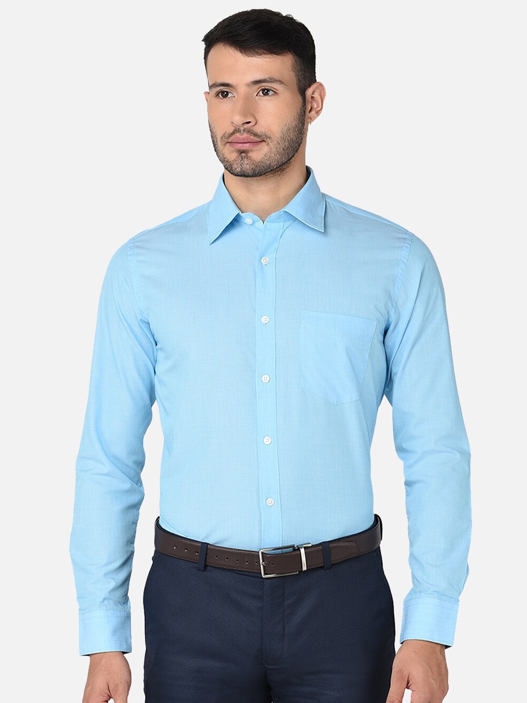 

Oxemberg Men Blue Classic Slim Fit Formal Shirt