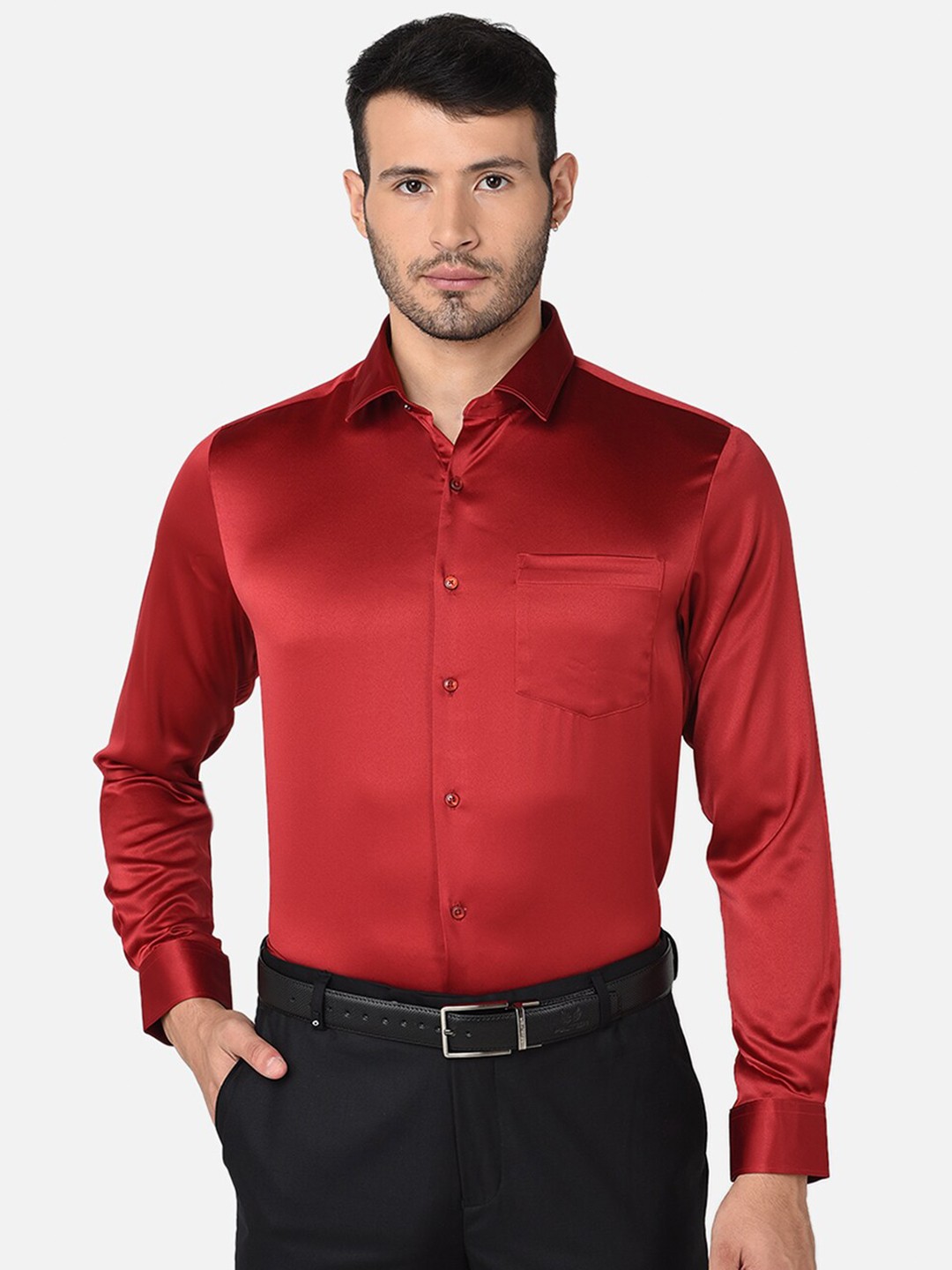 

Oxemberg Men Red Classic Formal Shirt