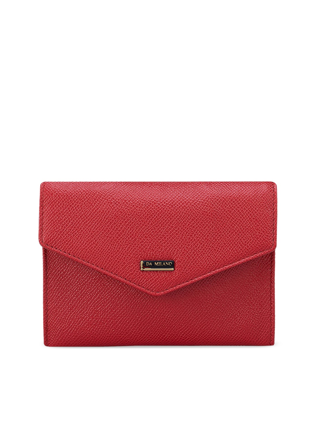 

Da Milano Red Solid Leather Passport Cover