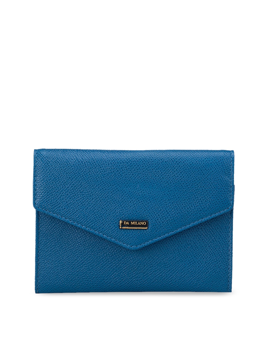 

Da Milano Blue Textured Leather Passport Cover