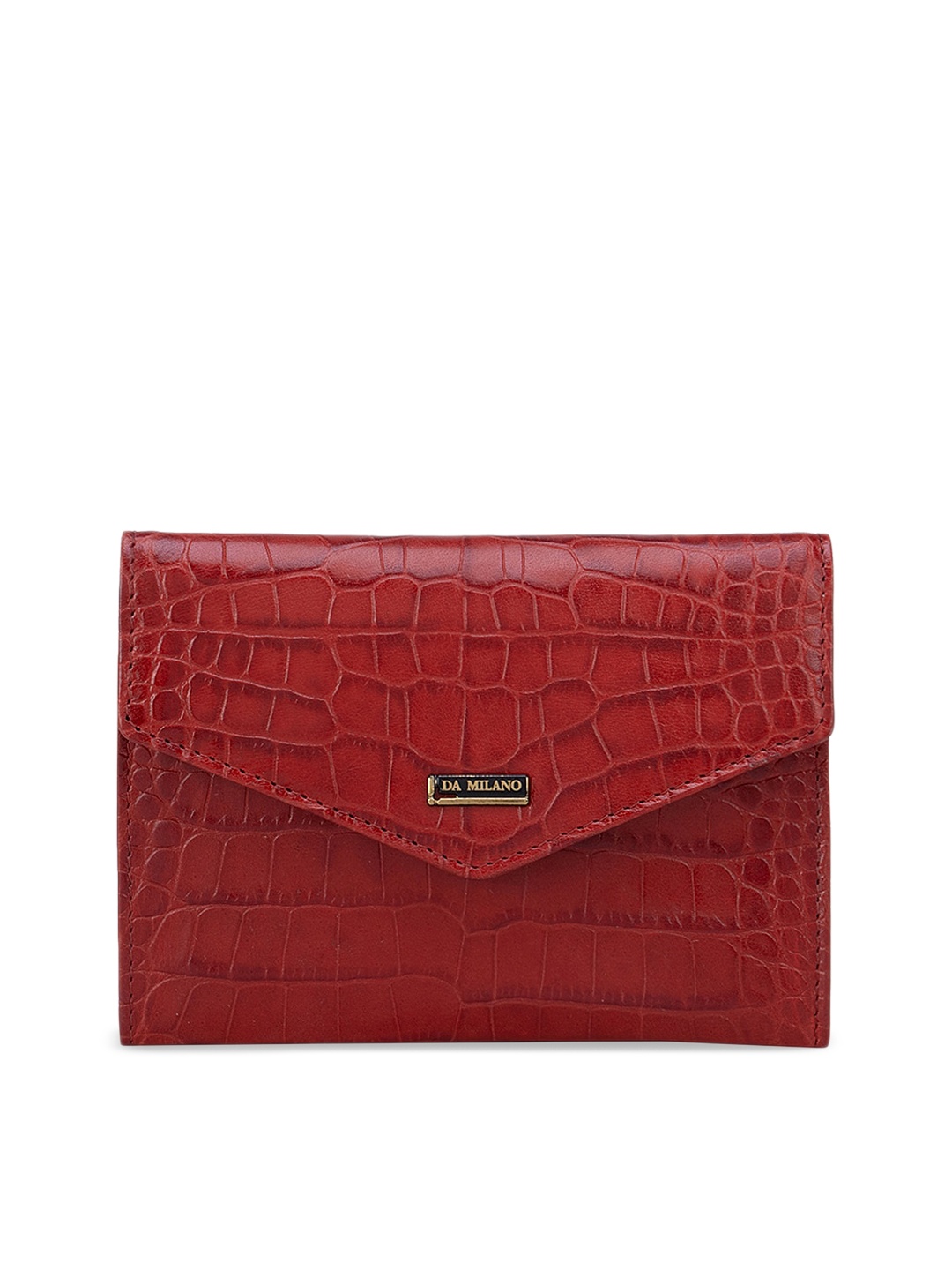 

Da Milano Red Textured Leather Passport Cover