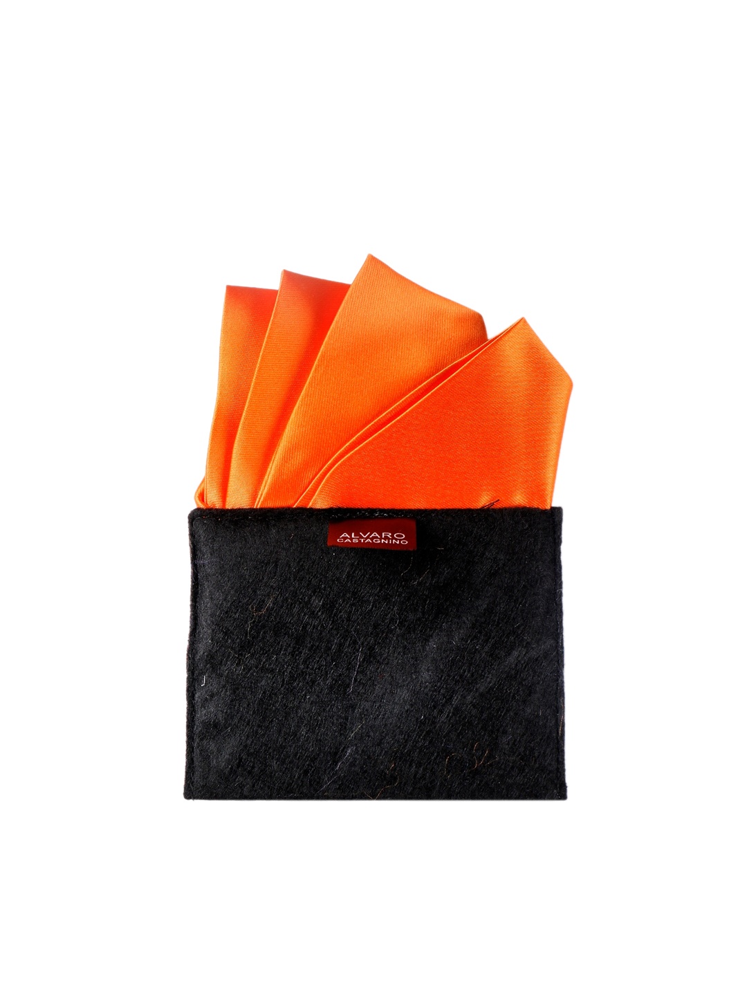 

Alvaro Castagnino Men Orange Pocket Square