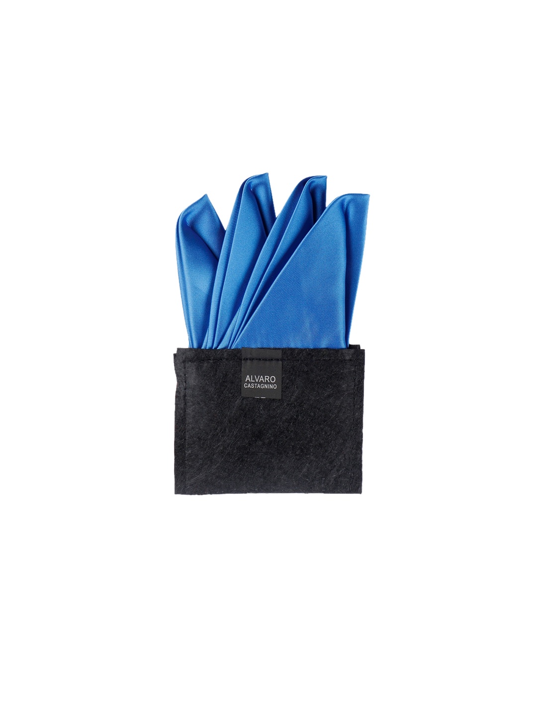 

Alvaro Castagnino Men Blue Solid Pocket Square