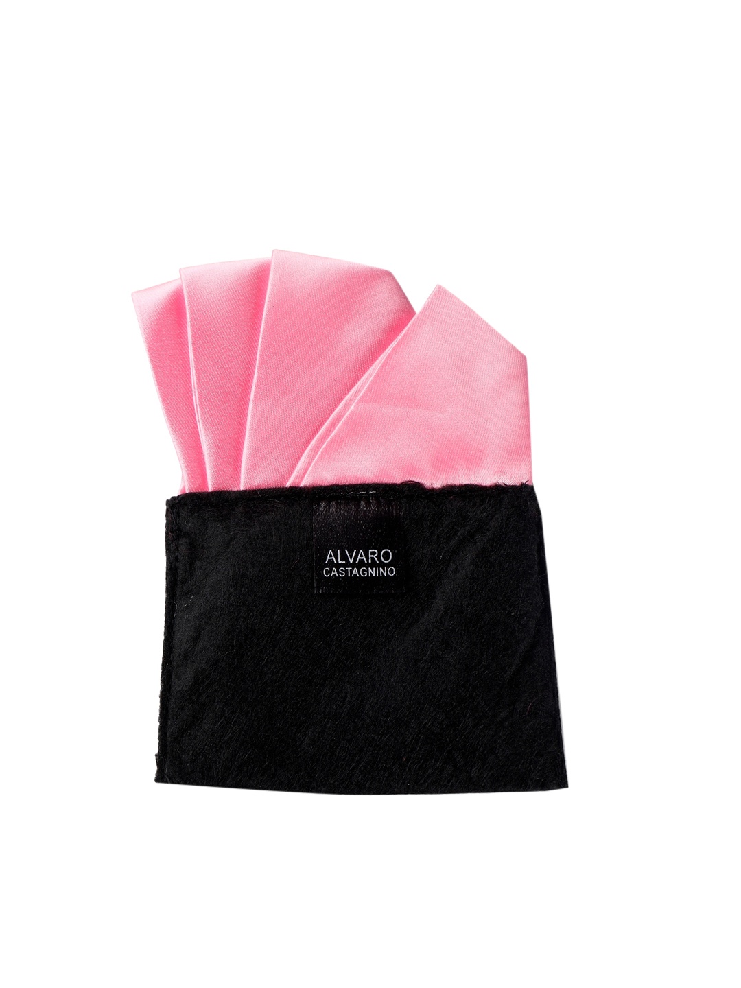 

Alvaro Castagnino Men Pink Solid Pocket Square
