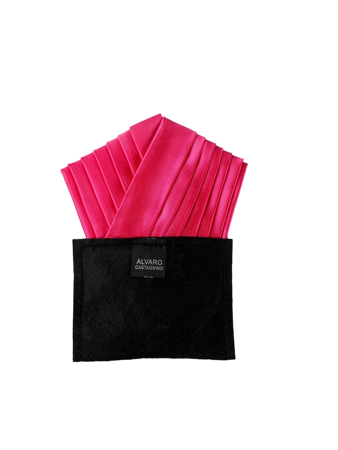 

Alvaro Castagnino Men Pink Solid Pocket Square