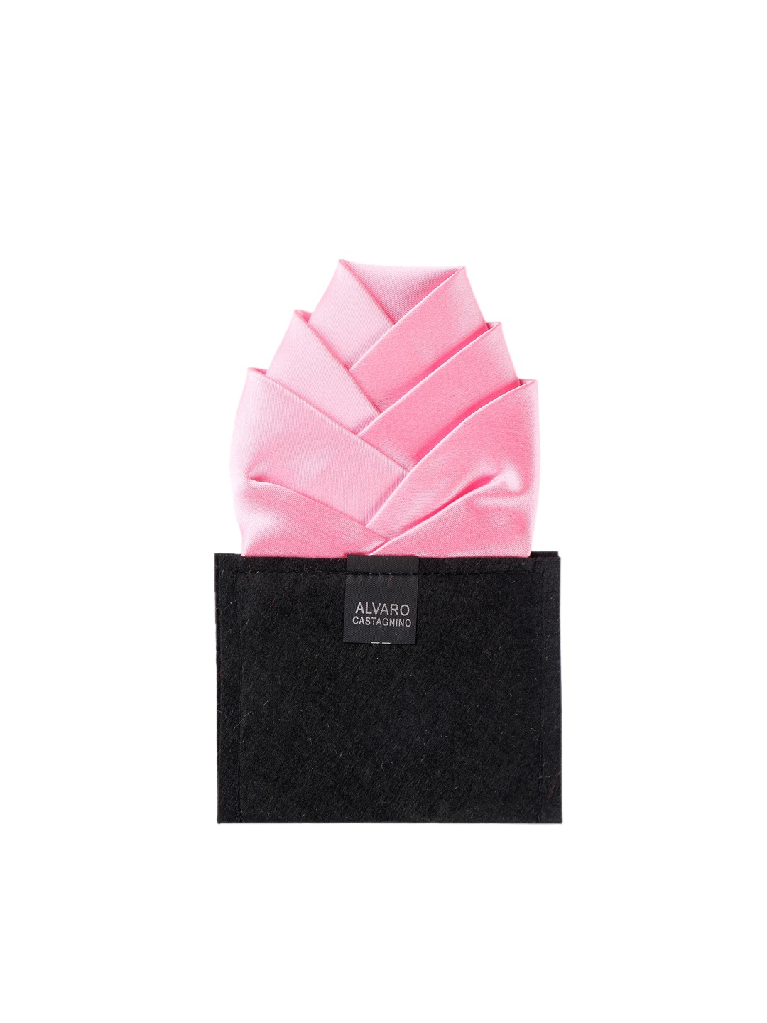 

Alvaro Castagnino Men Pink Solid Pocket Square