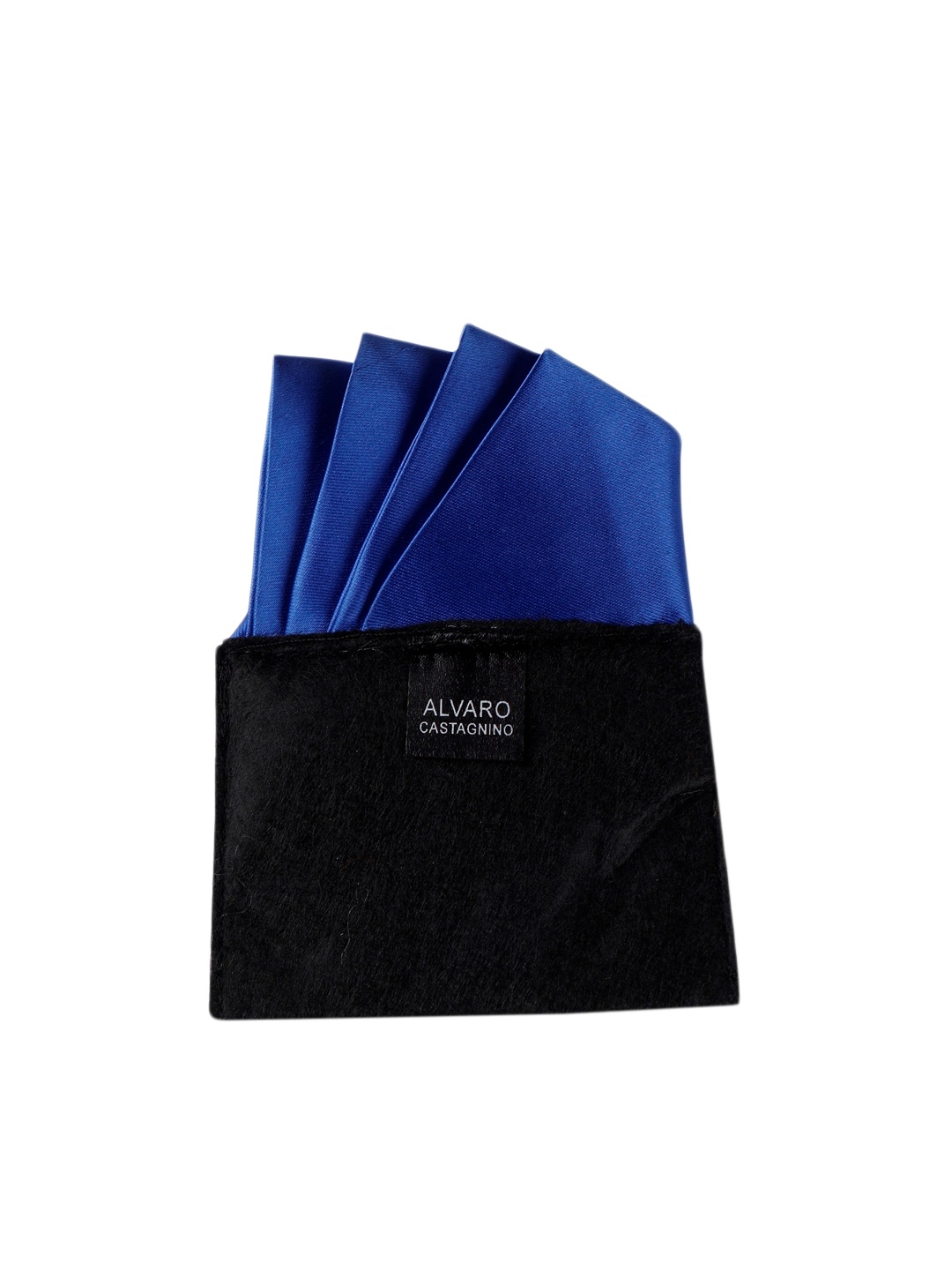 

Alvaro Castagnino Men Blue Solid Pocket Square