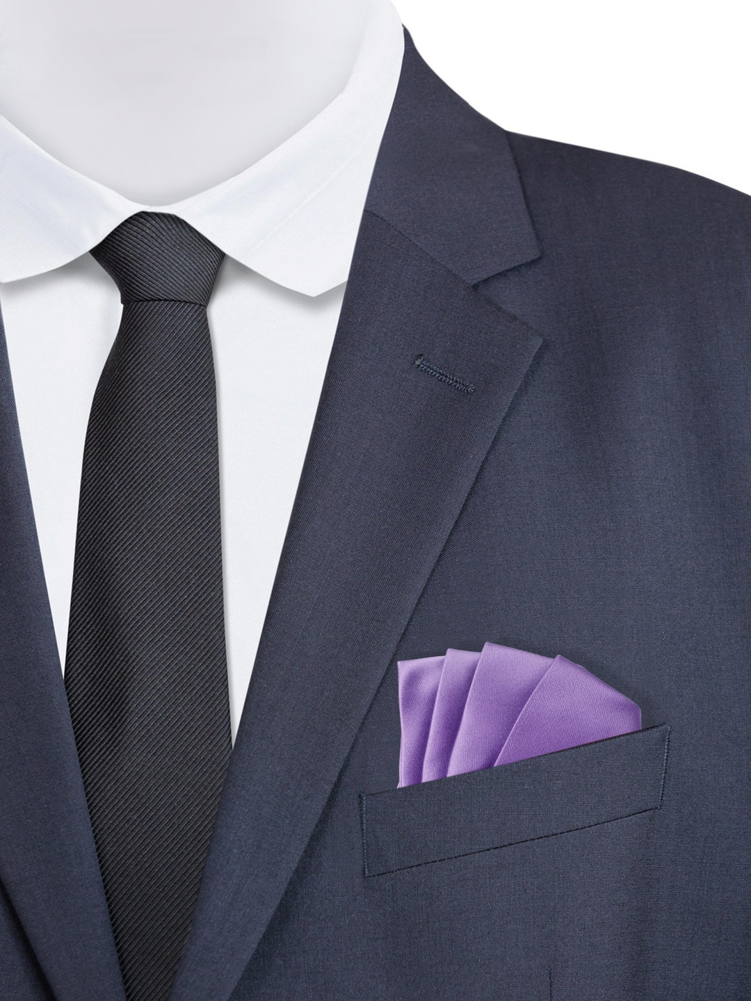 

Alvaro Castagnino Men Purple Solid Pocket Square