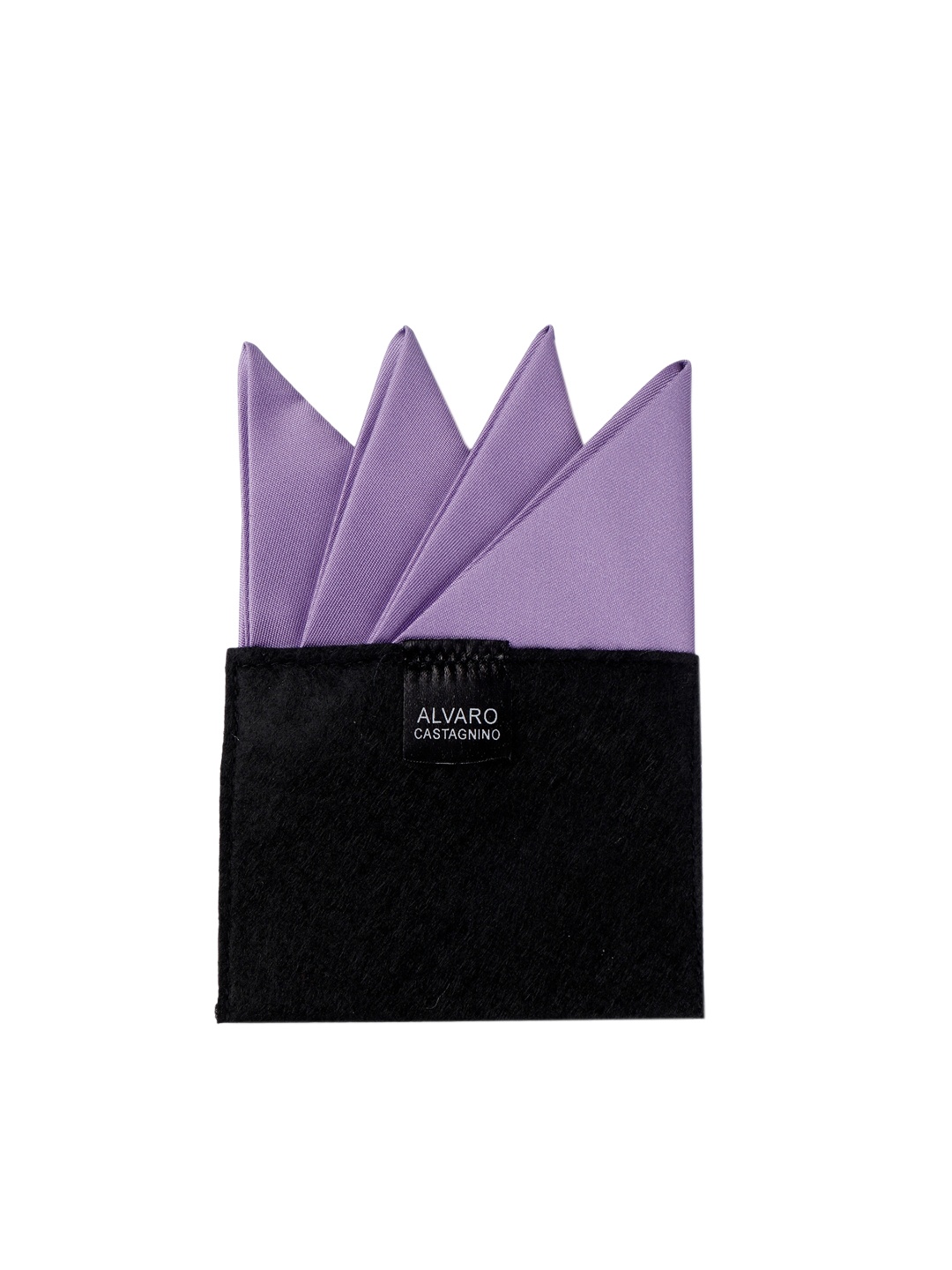 

Alvaro Castagnino Men Purple Solid Pocket Square