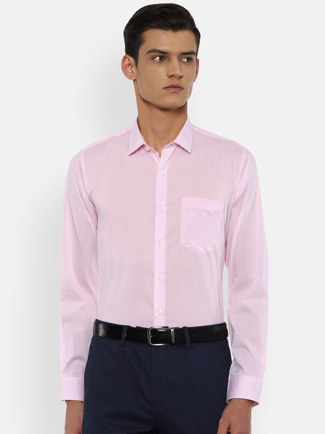 

Van Heusen Men Pink Slim Fit Formal Shirt