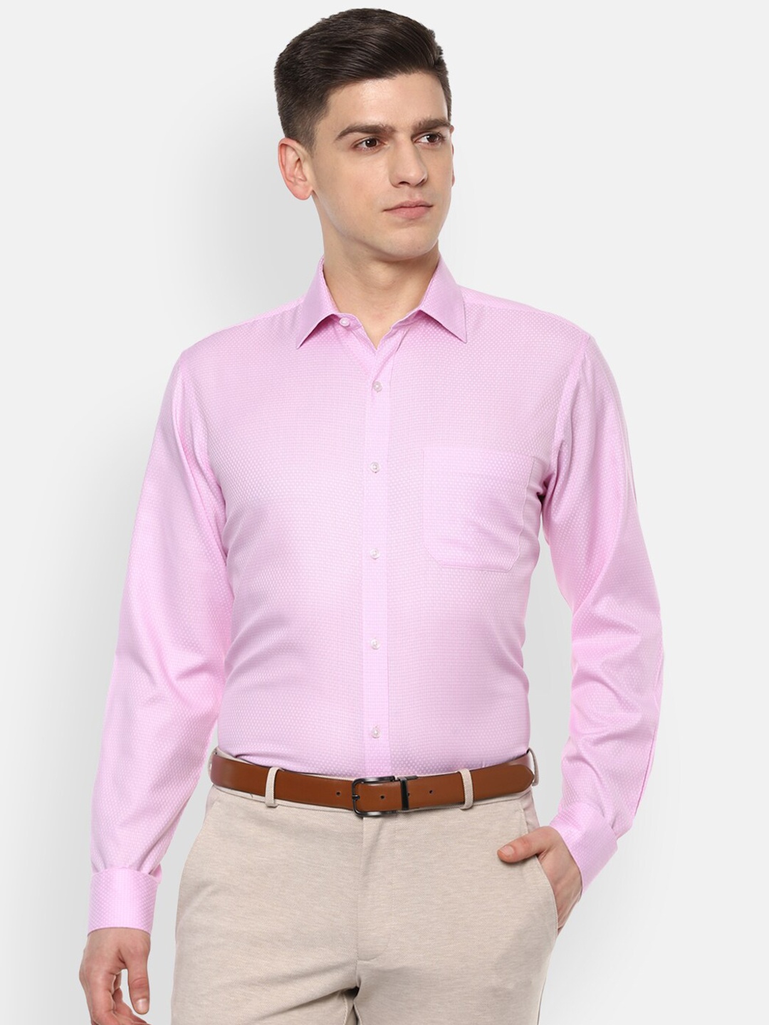 

Van Heusen Men Pink Formal Shirt