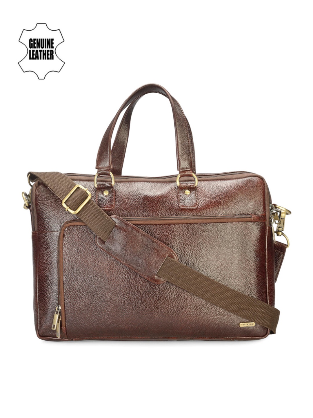 

Teakwood Leathers Men Brown Leather Laptop Bag