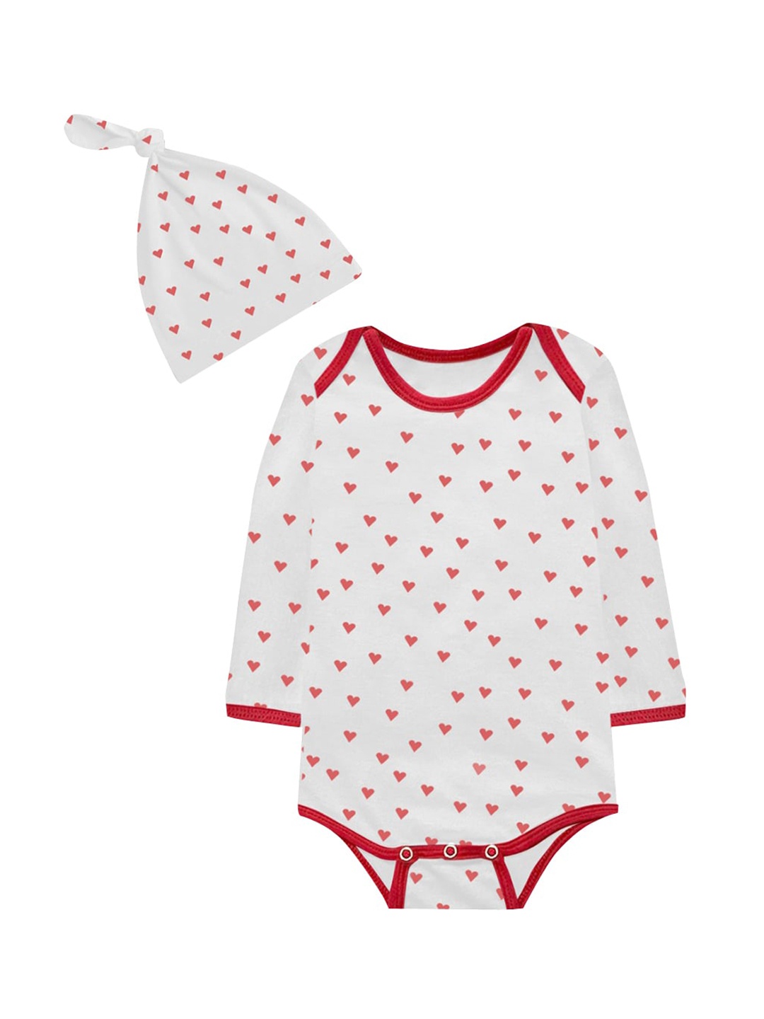 

A.T.U.N. Girls White & Red Long Sleeve Body Suit
