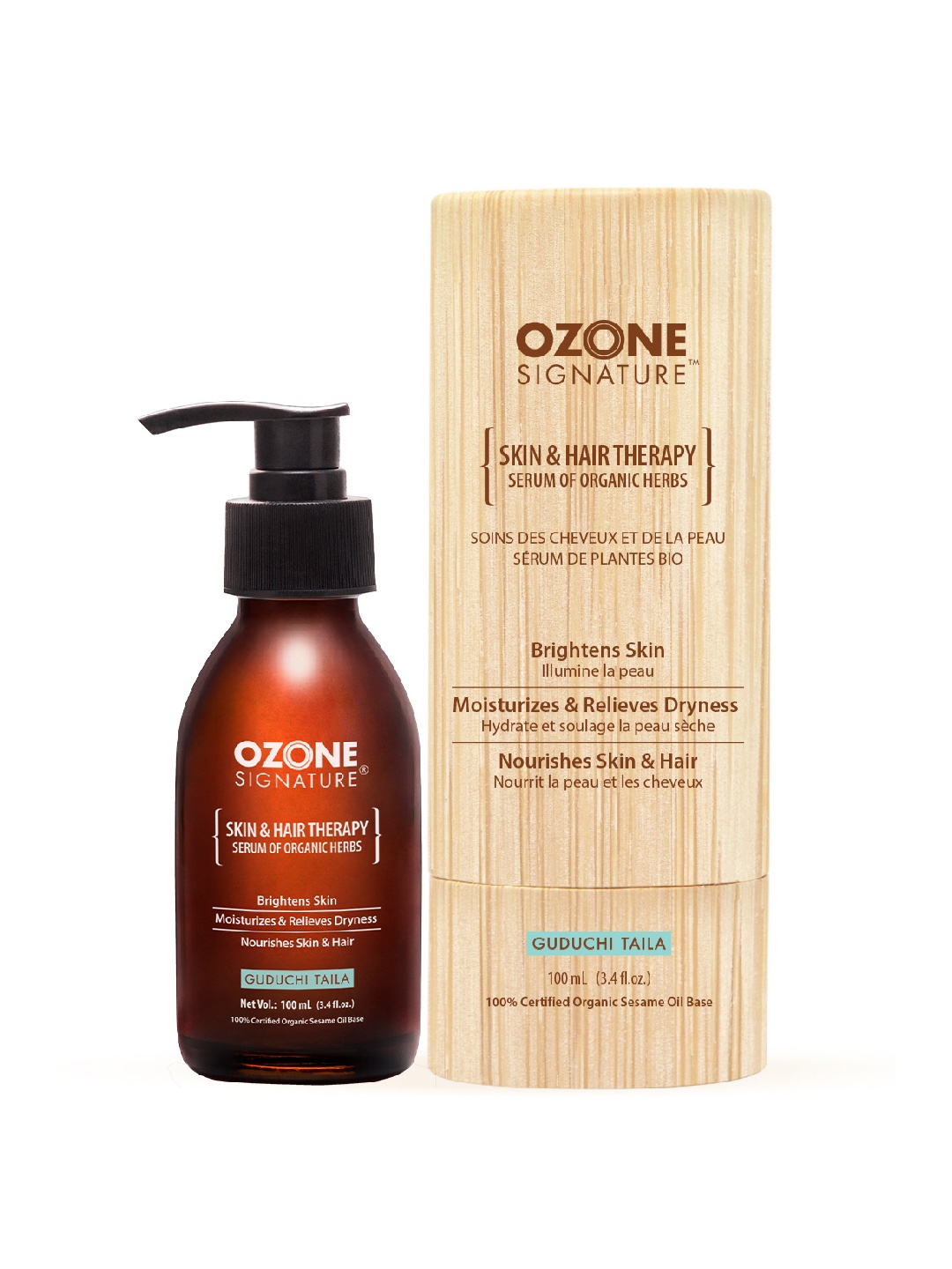 

OZONE SIGNATURE Guduchi Taila Massage Oil -100 ml, Brown