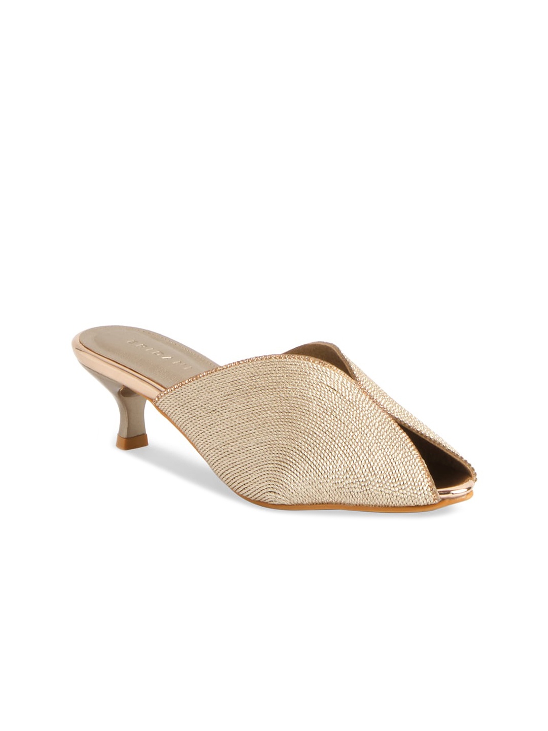 

ERIDANI Rose Gold Kitten Mules