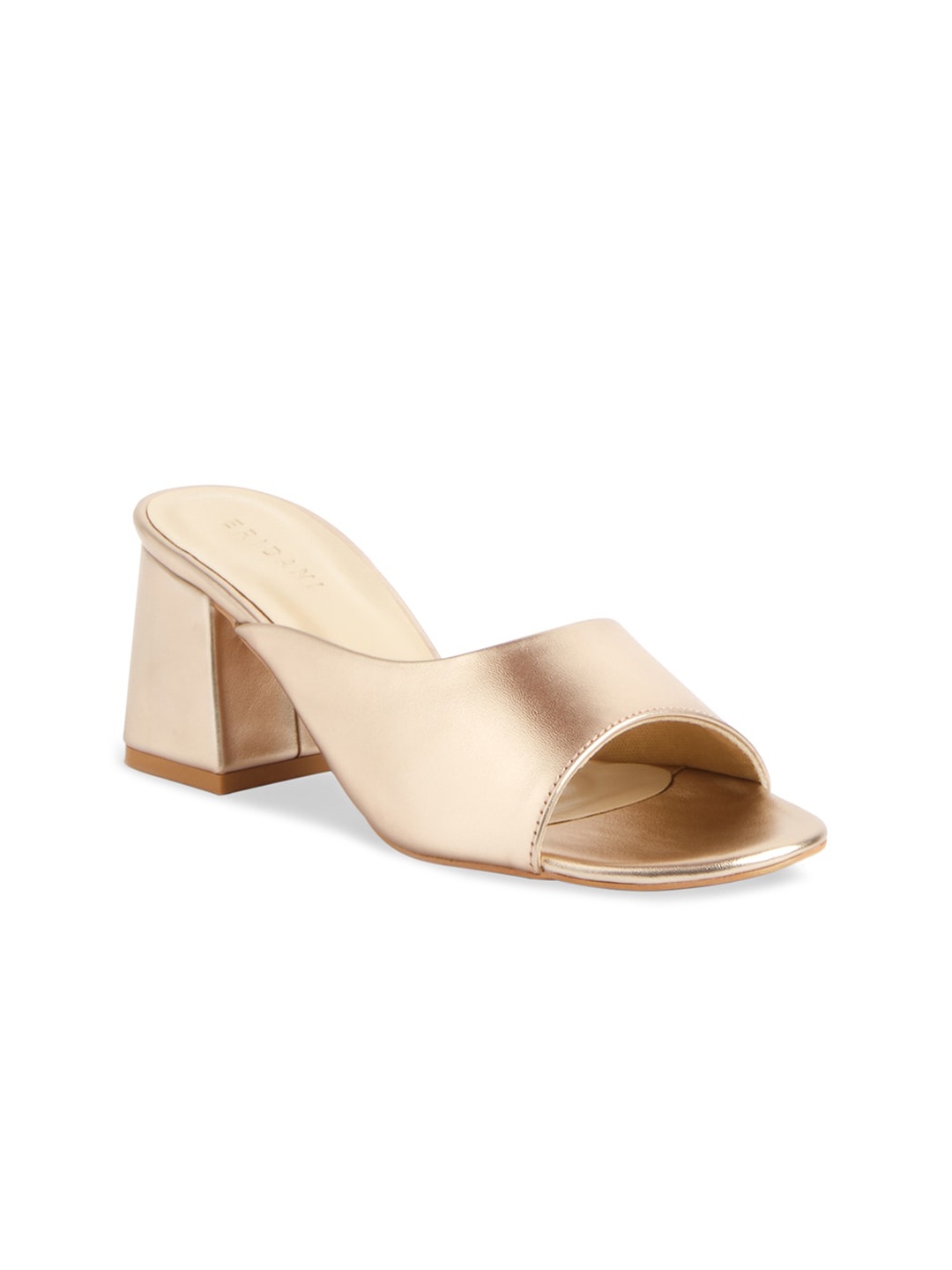 

ERIDANI Rose Gold Block Sandals