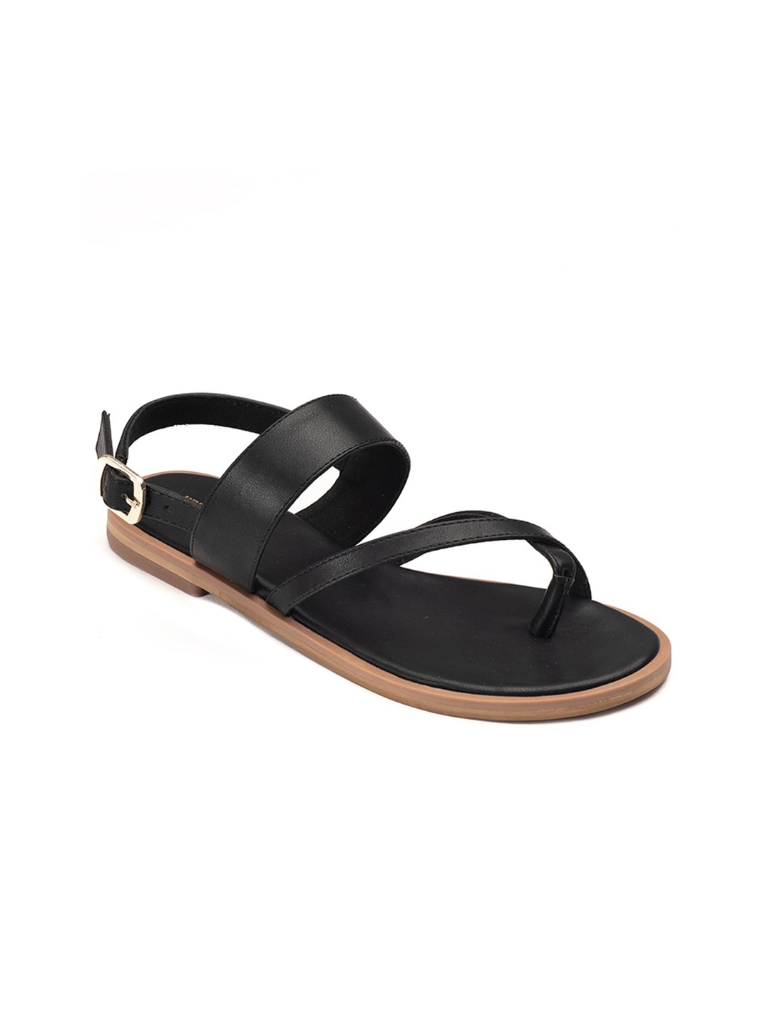 

Heel & Buckle London Women Black One-Toe Flats