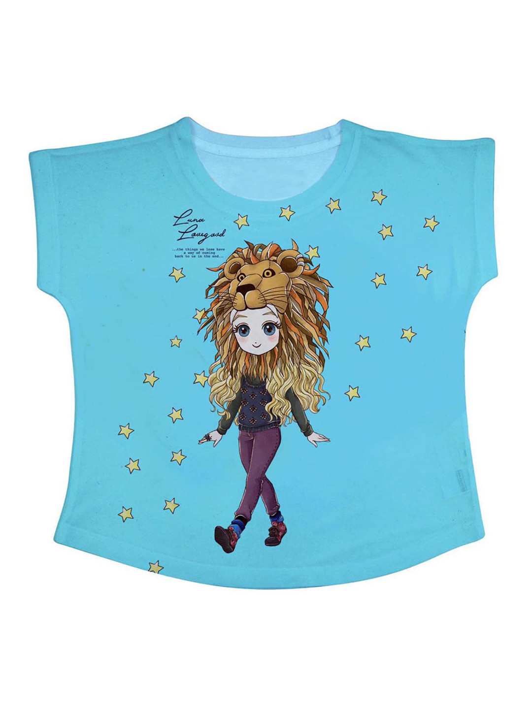 

Harry Potter by Wear Your Mind Girls Blue Graphic Print Top
