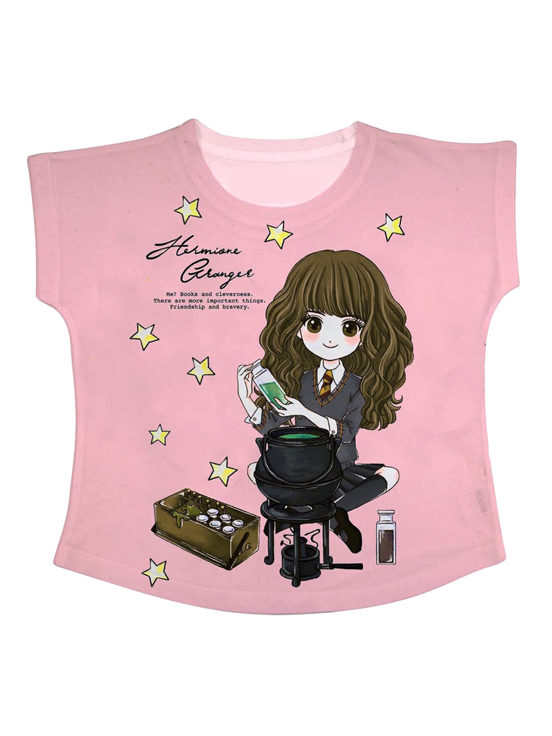 

Harry Potter by Wear Your Mind Girls Pink Printed Top